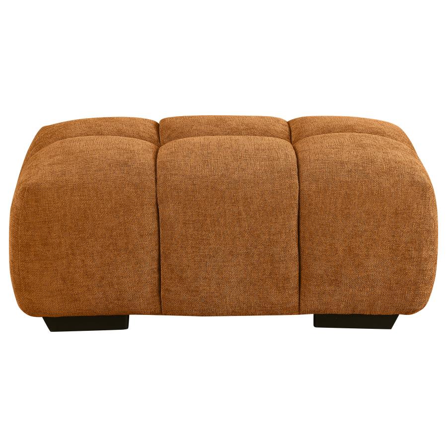 Chloe Orange Ottoman