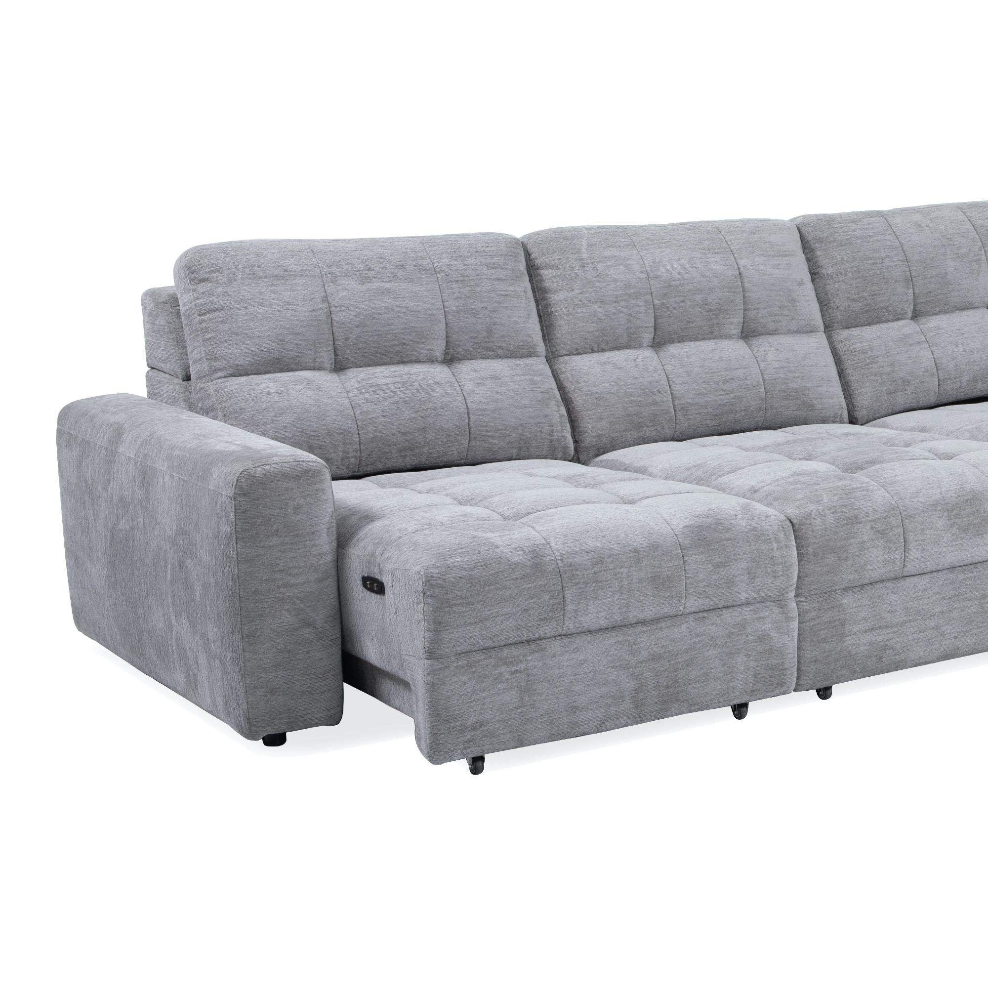 Levi 7-Piece Power Sectional with Storage Chaise