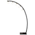 78-inch Spherical 5-light Arc Metal Floor Lamp Black