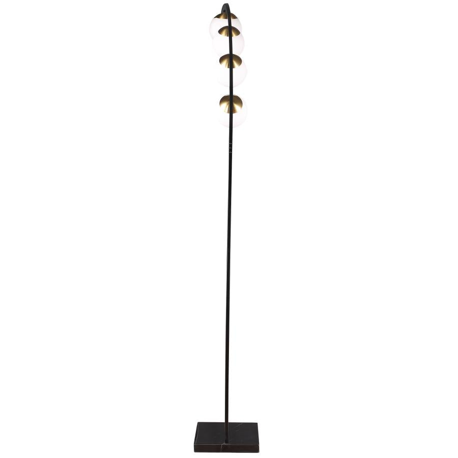 78-inch Spherical 5-light Arc Metal Floor Lamp Black