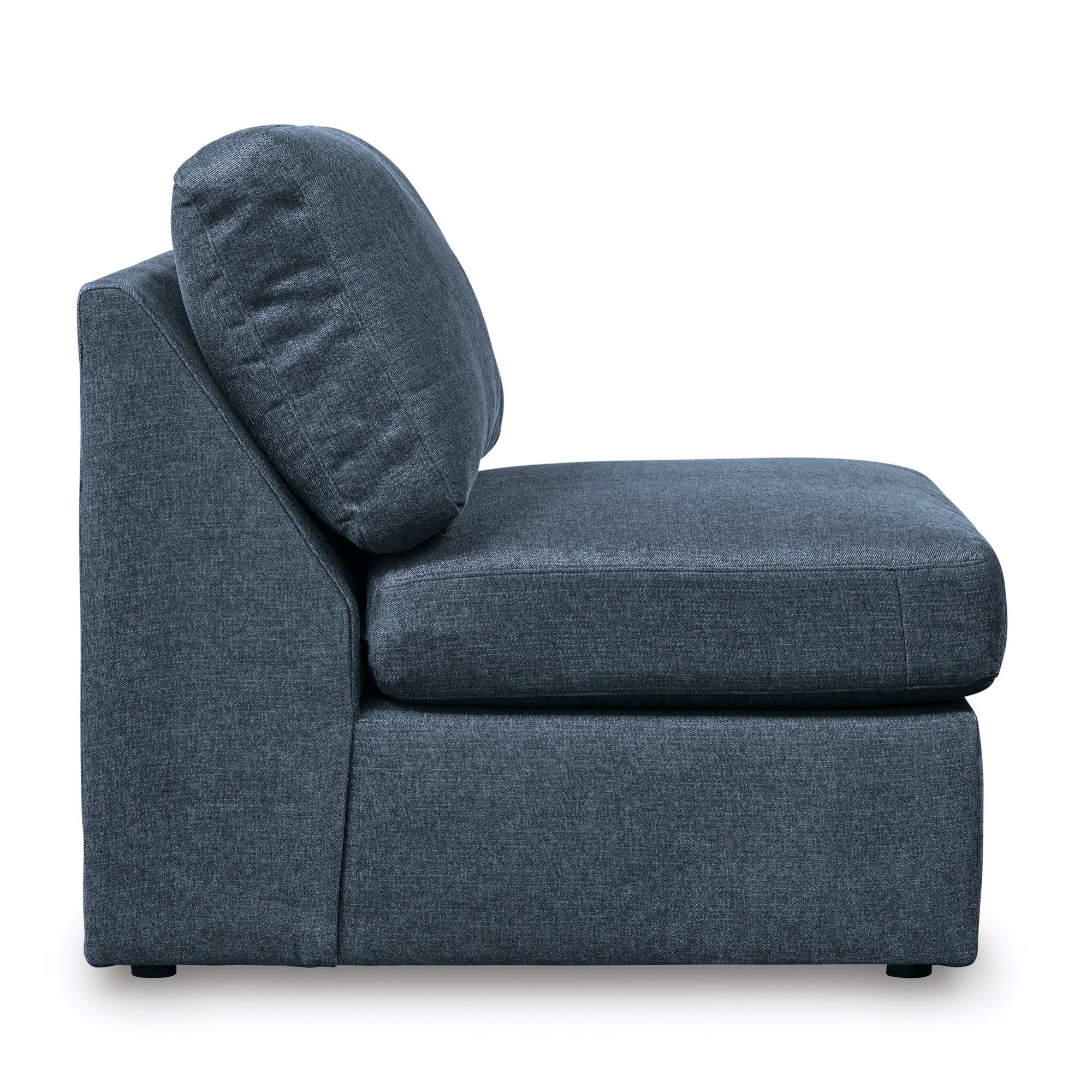 Kennedy Blue Armless Chair