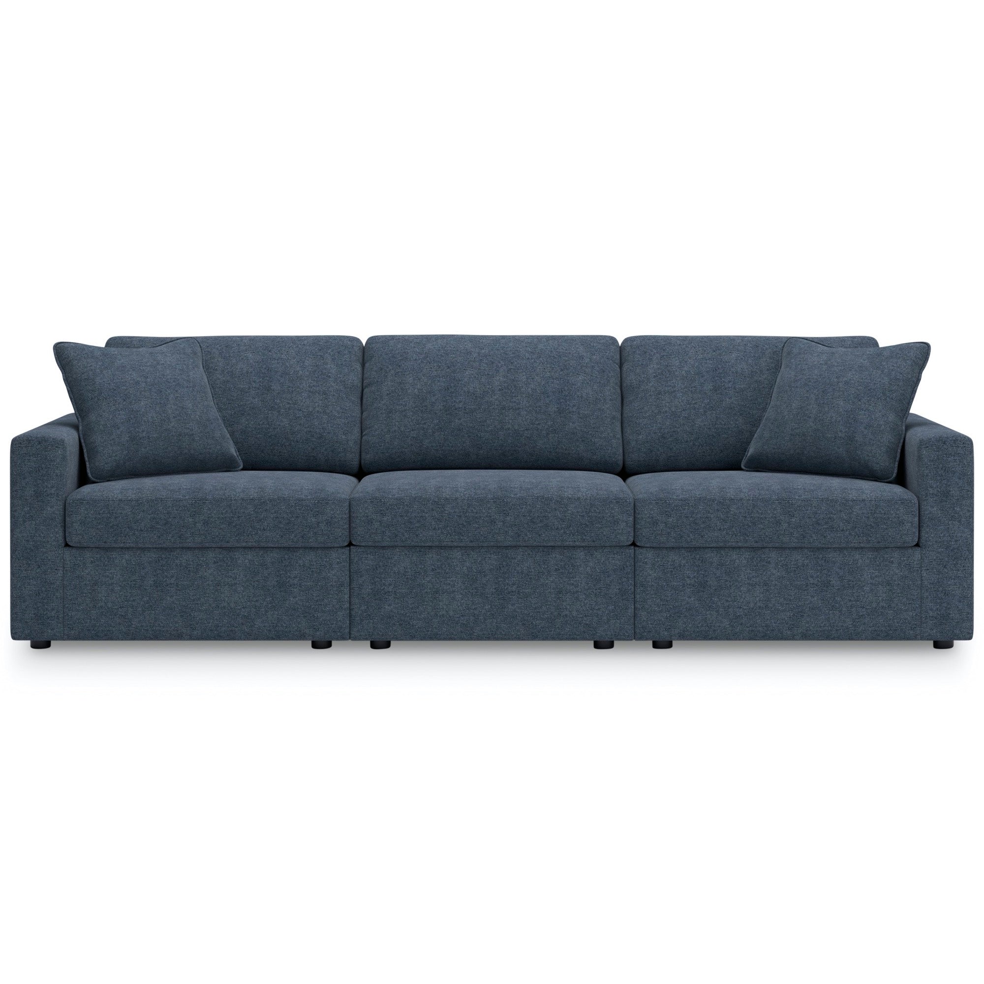 Kennedy Blue 3-Piece Modular Sofa