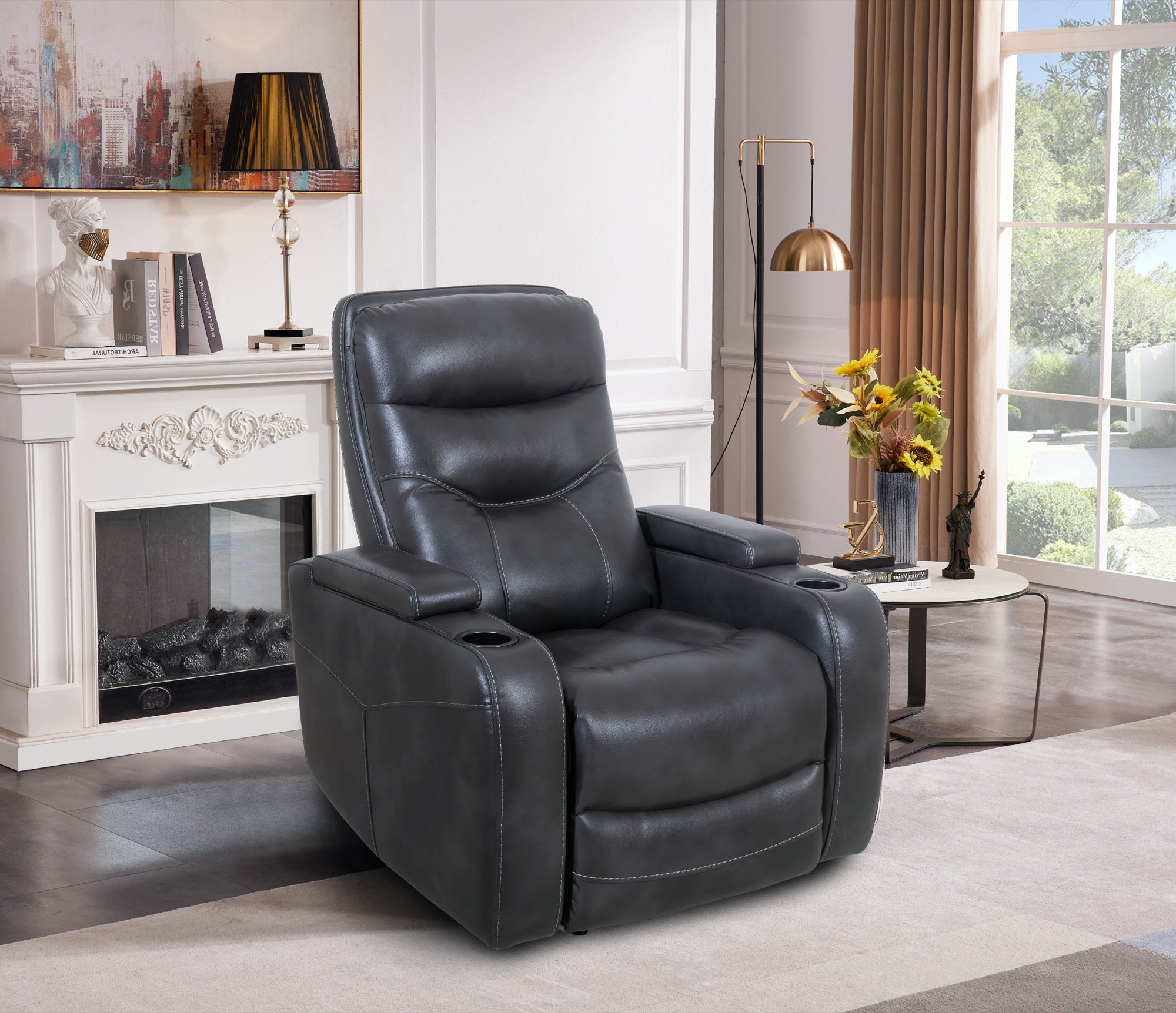 Slate Grey Zero Gravity Power Recliner