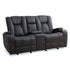 Caleb Glider Console Loveseat with Cupholders & Storage