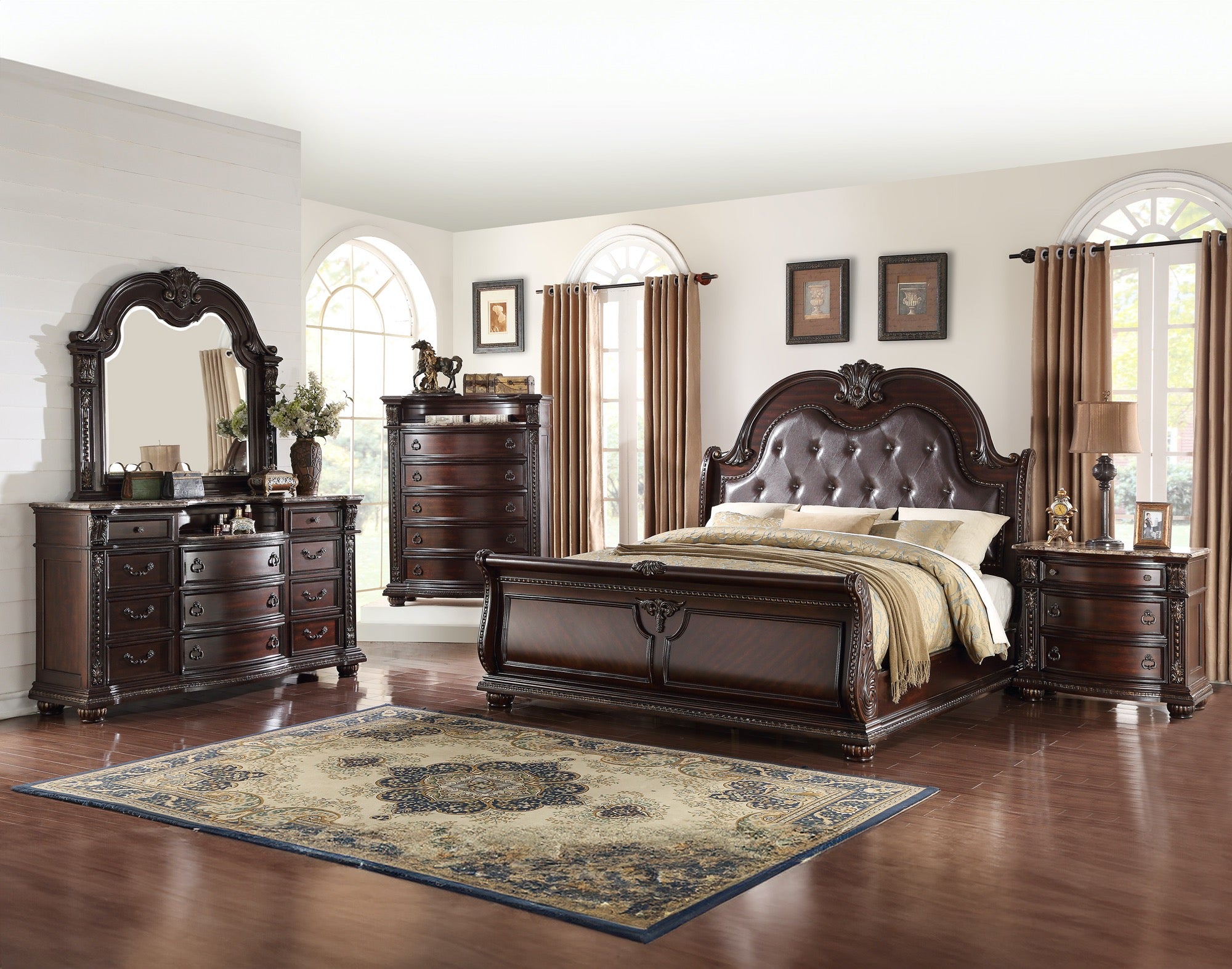 Stanley King 3 Piece Bedroom Set