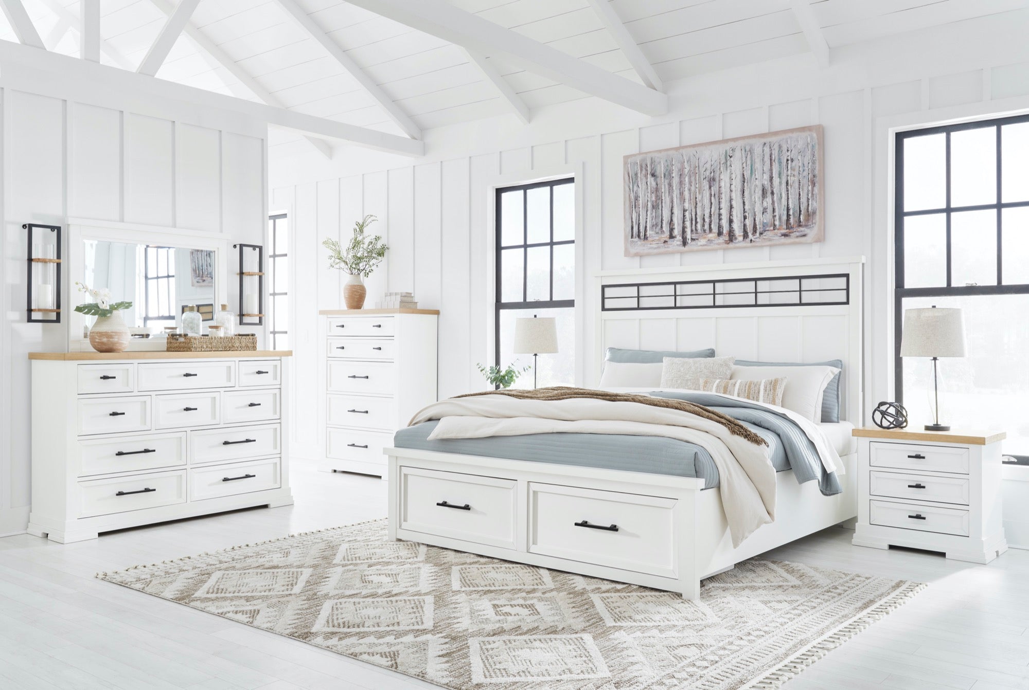 Asher Queen 5 Piece Bedroom Set