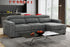 Logan Power Sectional with Sliders and Chaise